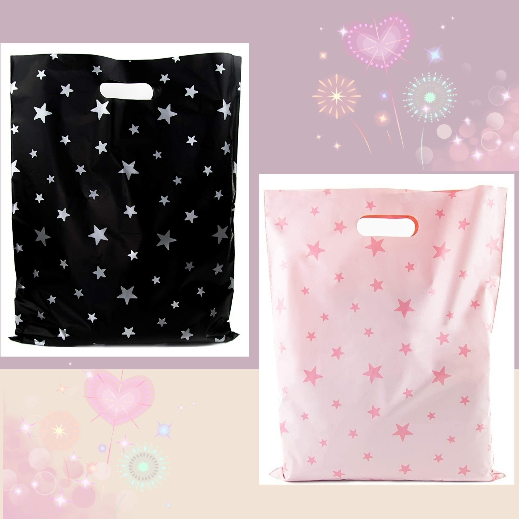 Set de 40 Bolsas de Entrega Directa 12x15 Mix Stars