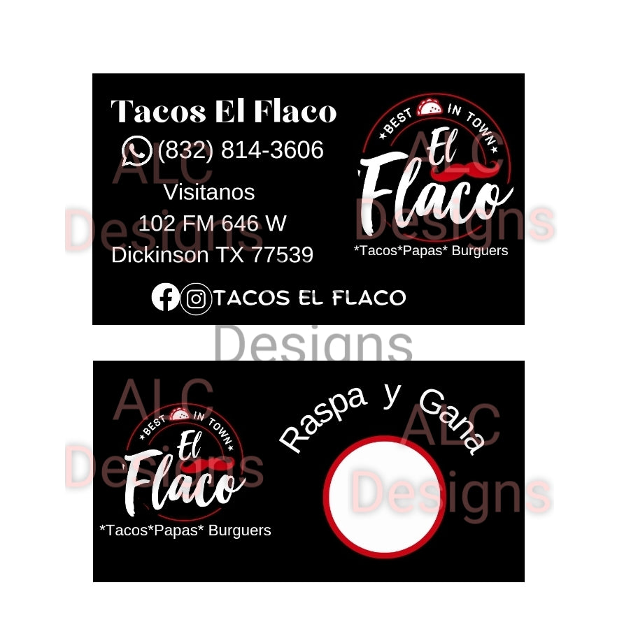 Raspa y Gana Personalizados con su logo