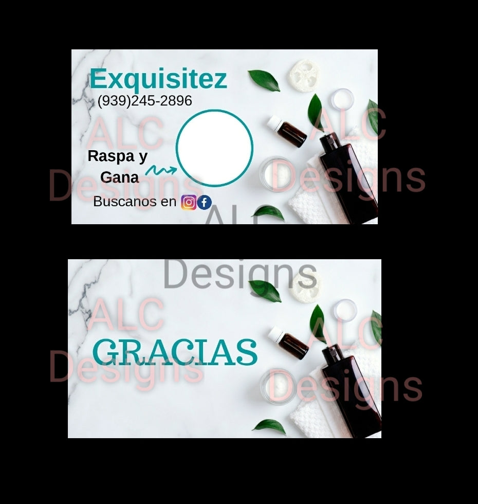 Raspa y Gana Personalizados con su logo