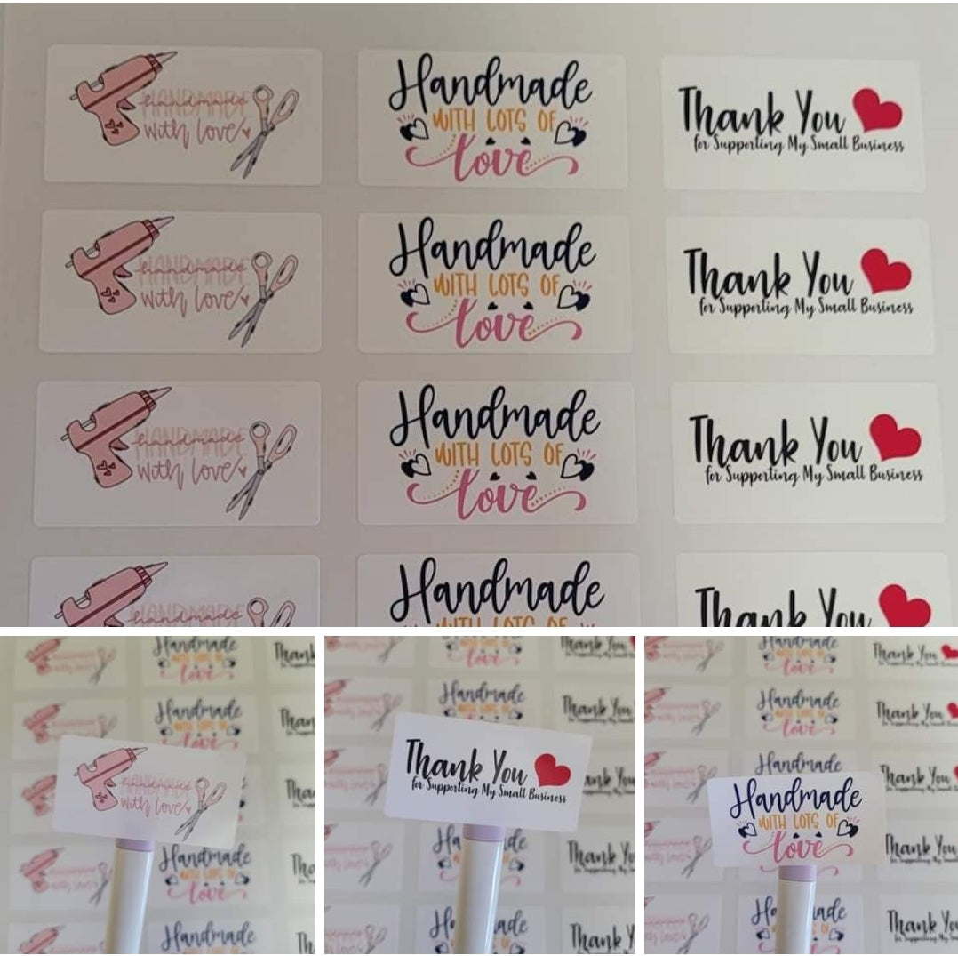 Set de Stickers Handmade and Thank You