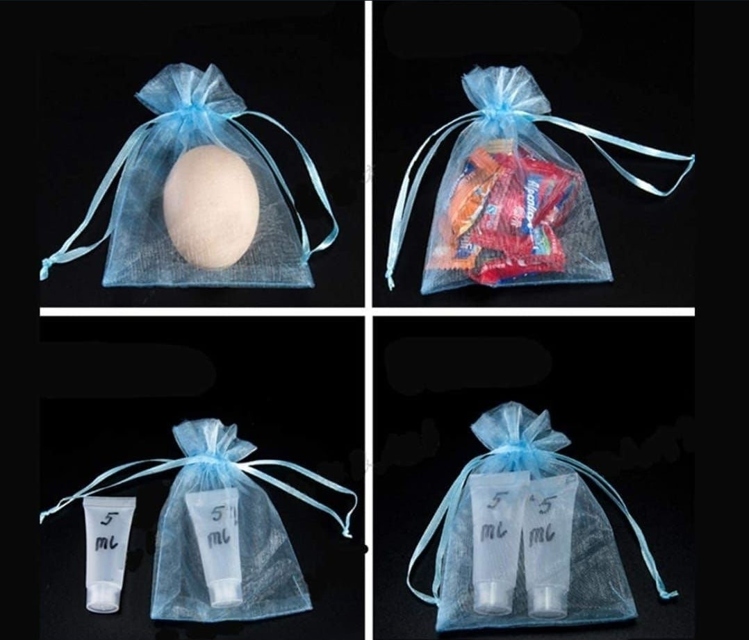 Set de Bolsas de Organza 3x4 Mix
