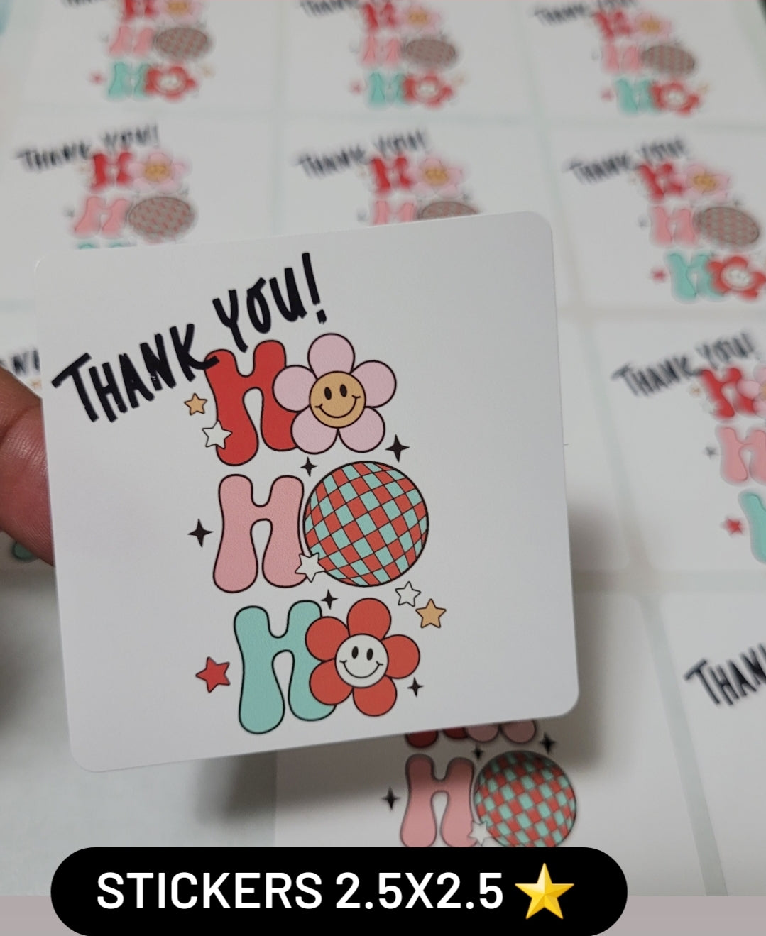 Stickers ALC HOHOHO 2.5 x 2.5"