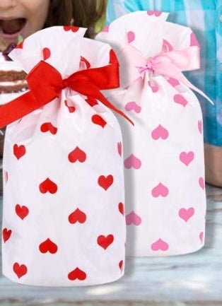 Set de 20 bolsas ED 6x7 San Valentin 2 Colores