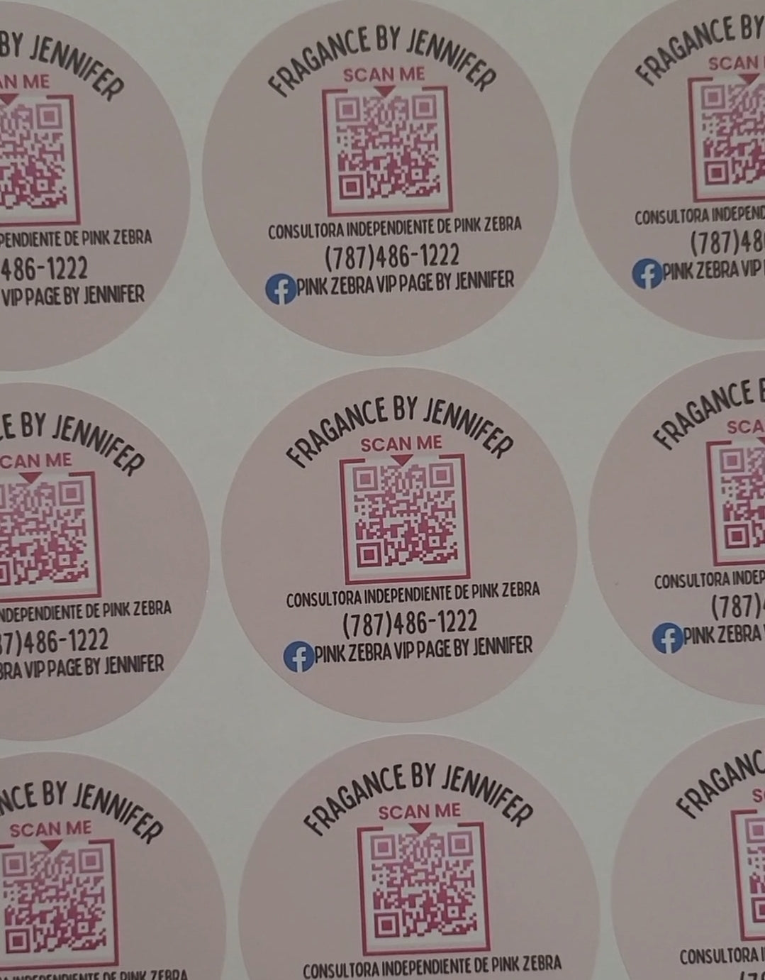 Stickers Circular 2" QR Code Stickers