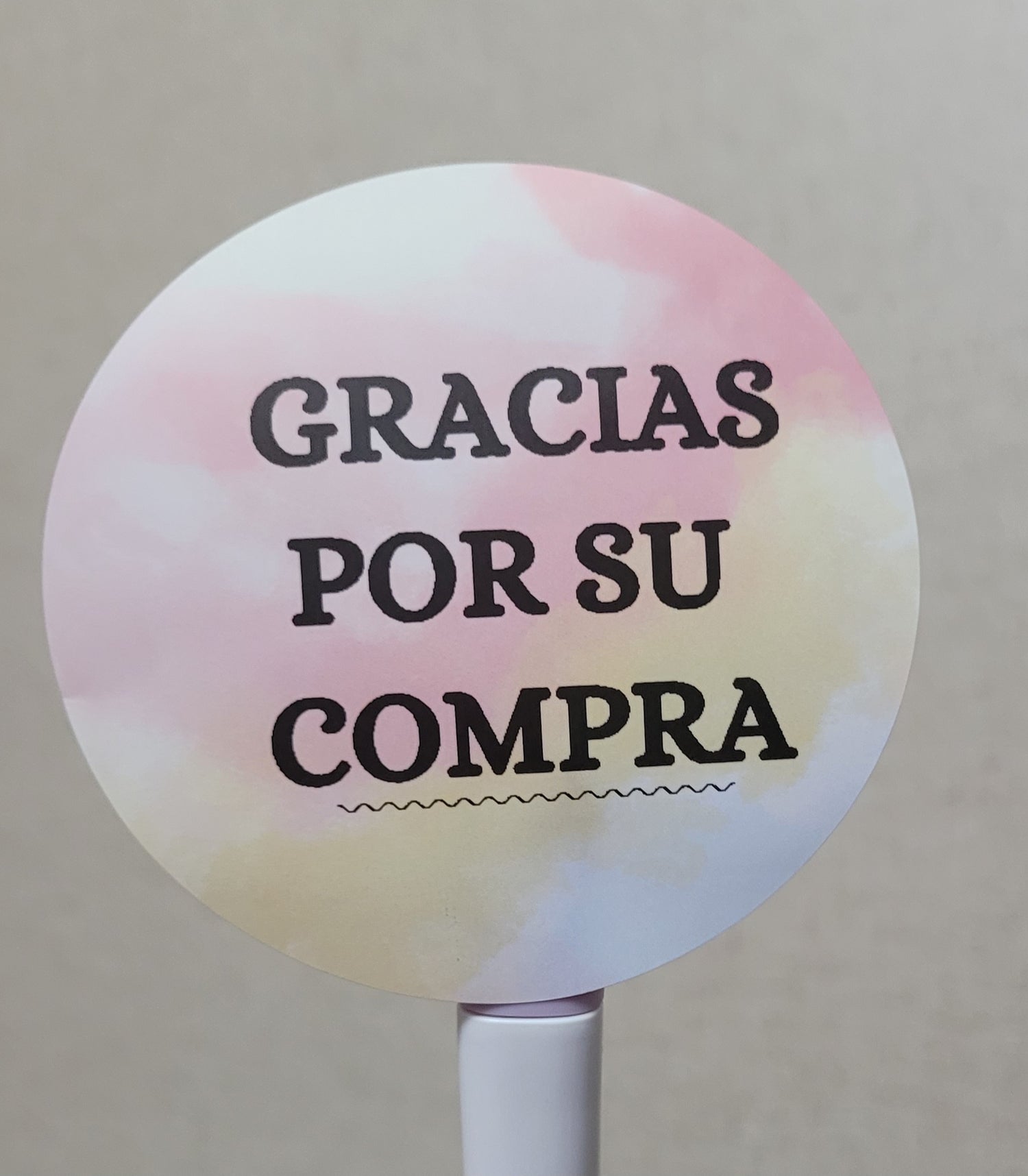Stickers Prediseñados 3&quot; Multi ALC &quot; Gracias por su compra&quot;