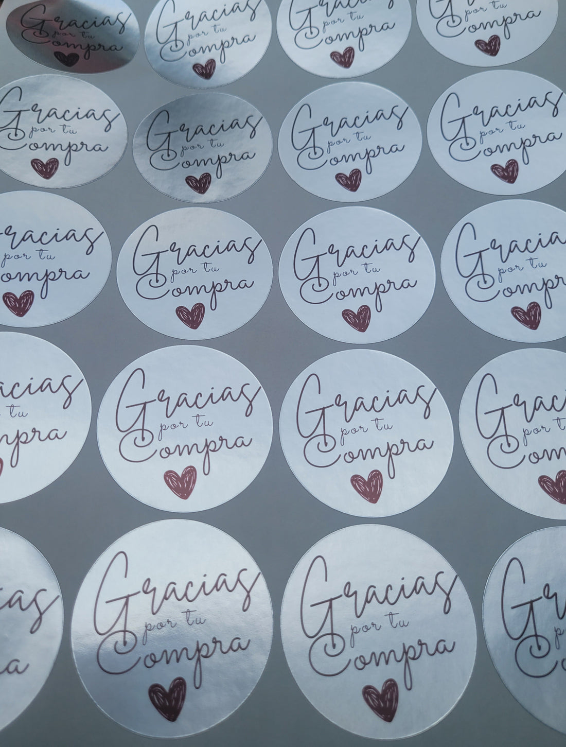 100 Stickers 2&quot; ALC Silver 1