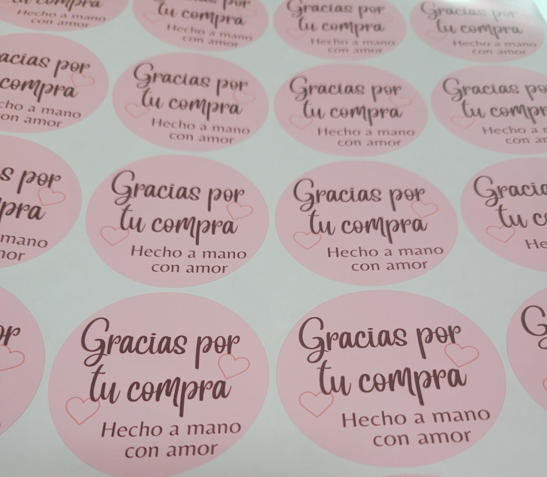 100 Stickers 2&quot; ALC hecho a mano