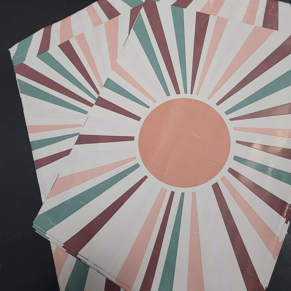 10x13 Bolsa de envio Sun Retro