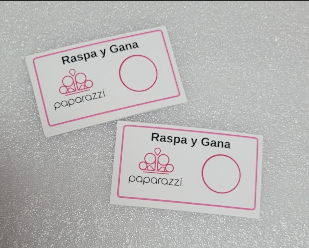 Raspa y gana personalizados Matte White
