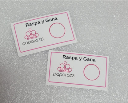 Raspa y gana personalizados Matte White