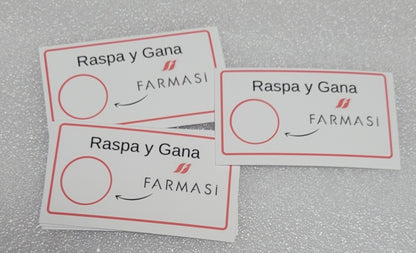 Raspa y gana personalizados Matte White