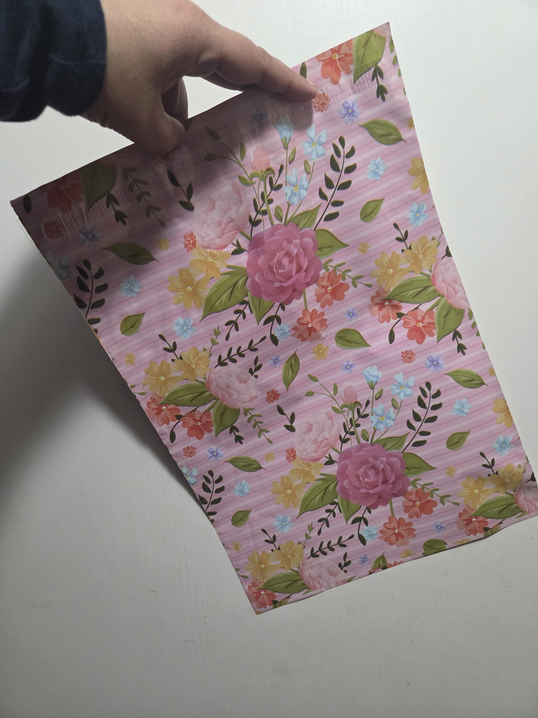 10x13 Bolsa de envio Florecitas