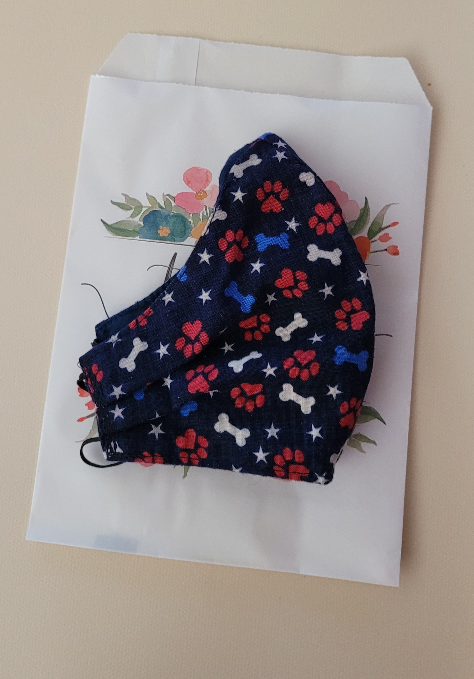 40 Bolsas de Papel 5x7 White/Floral