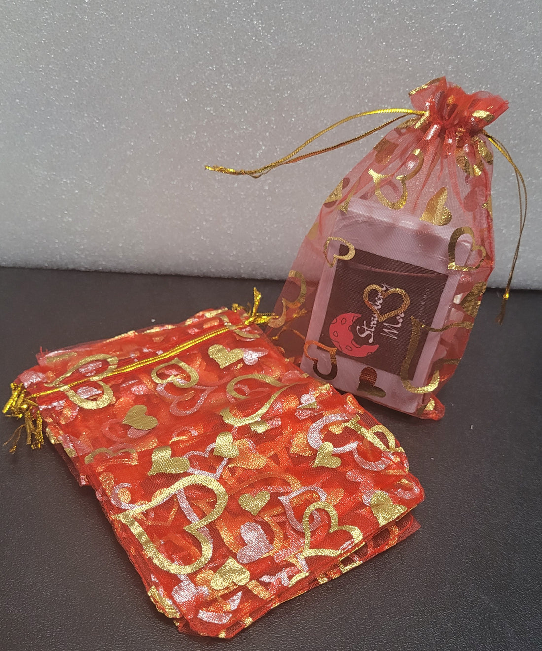 Bolsas de Organza 4x6 Festivo San Valentin