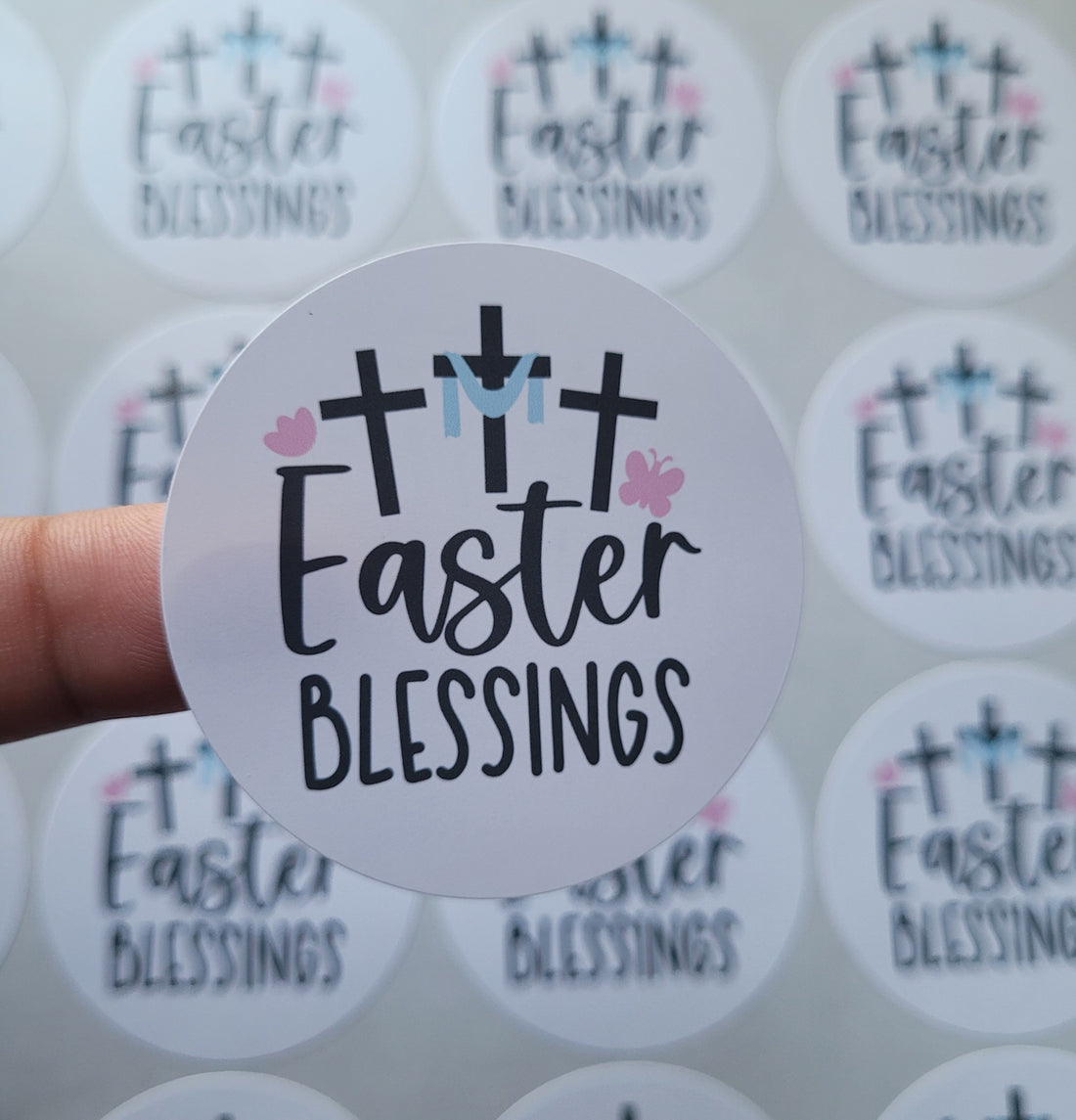 Stickers 2&quot; Pascua Bendecida