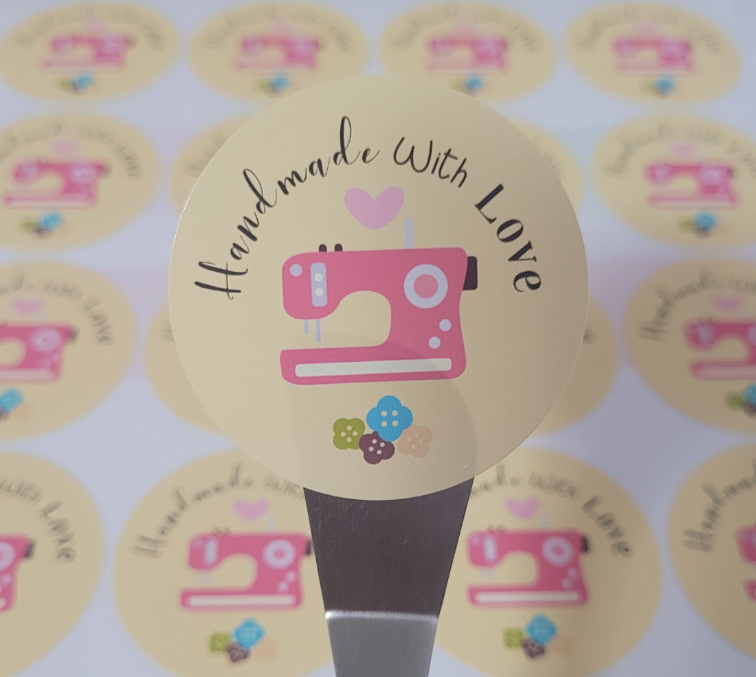 100 Stickers 2" ALC Handmade Sewing