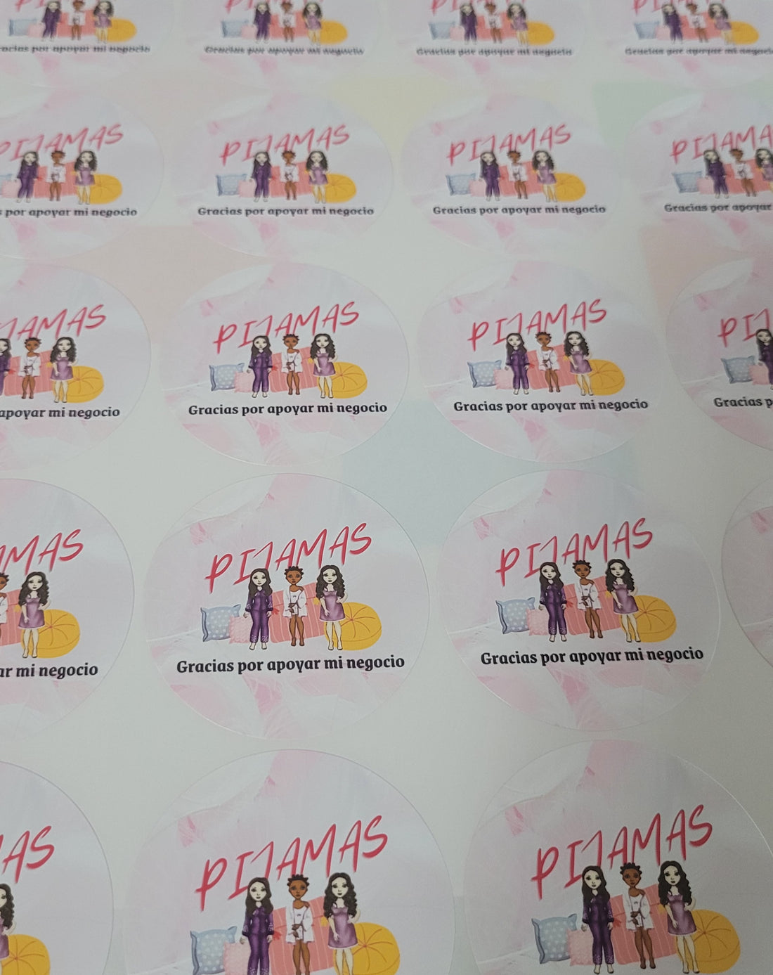 100 Stickers 2&quot; ALC Pijamas