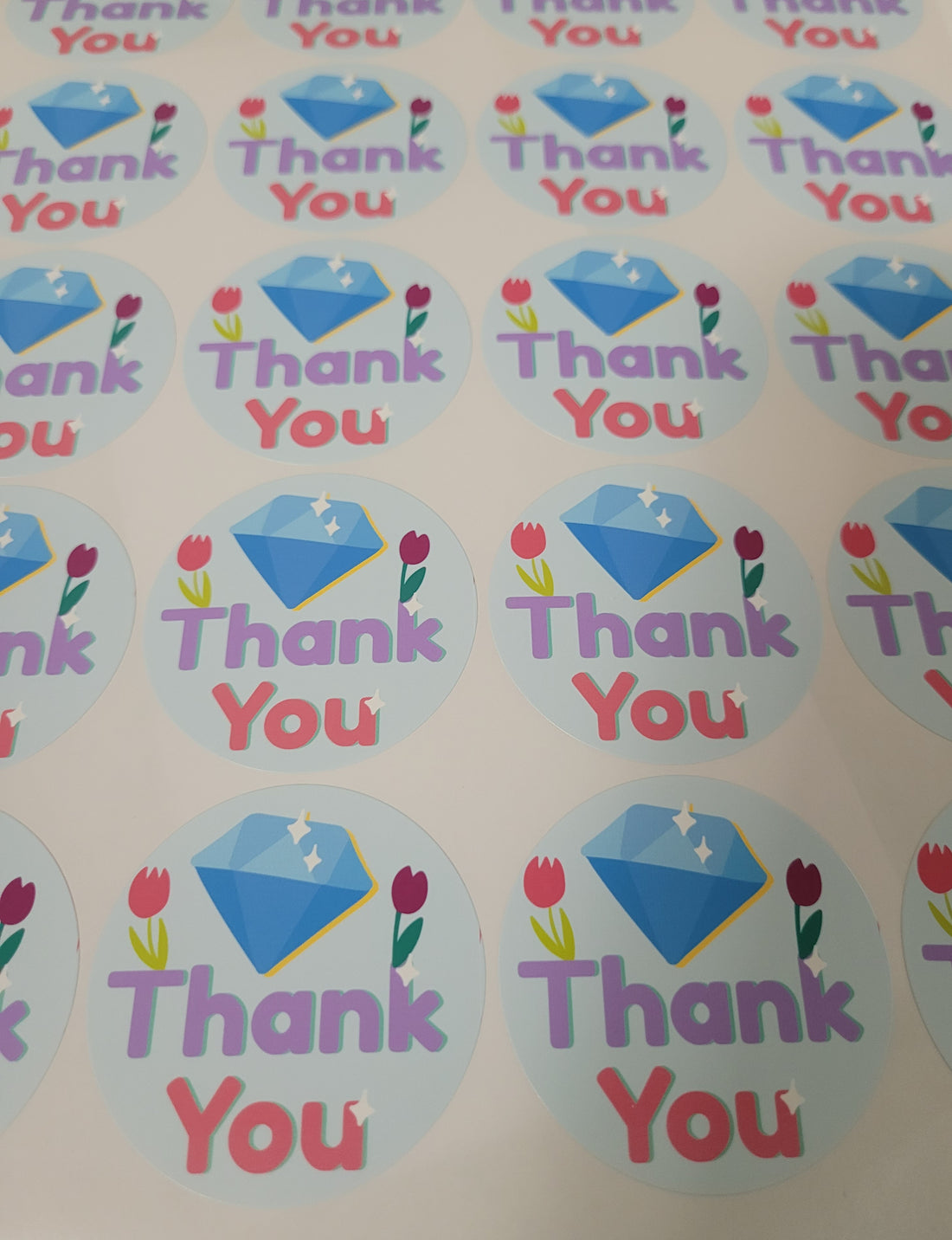 100 Stickers 2&quot; ALC Diamante