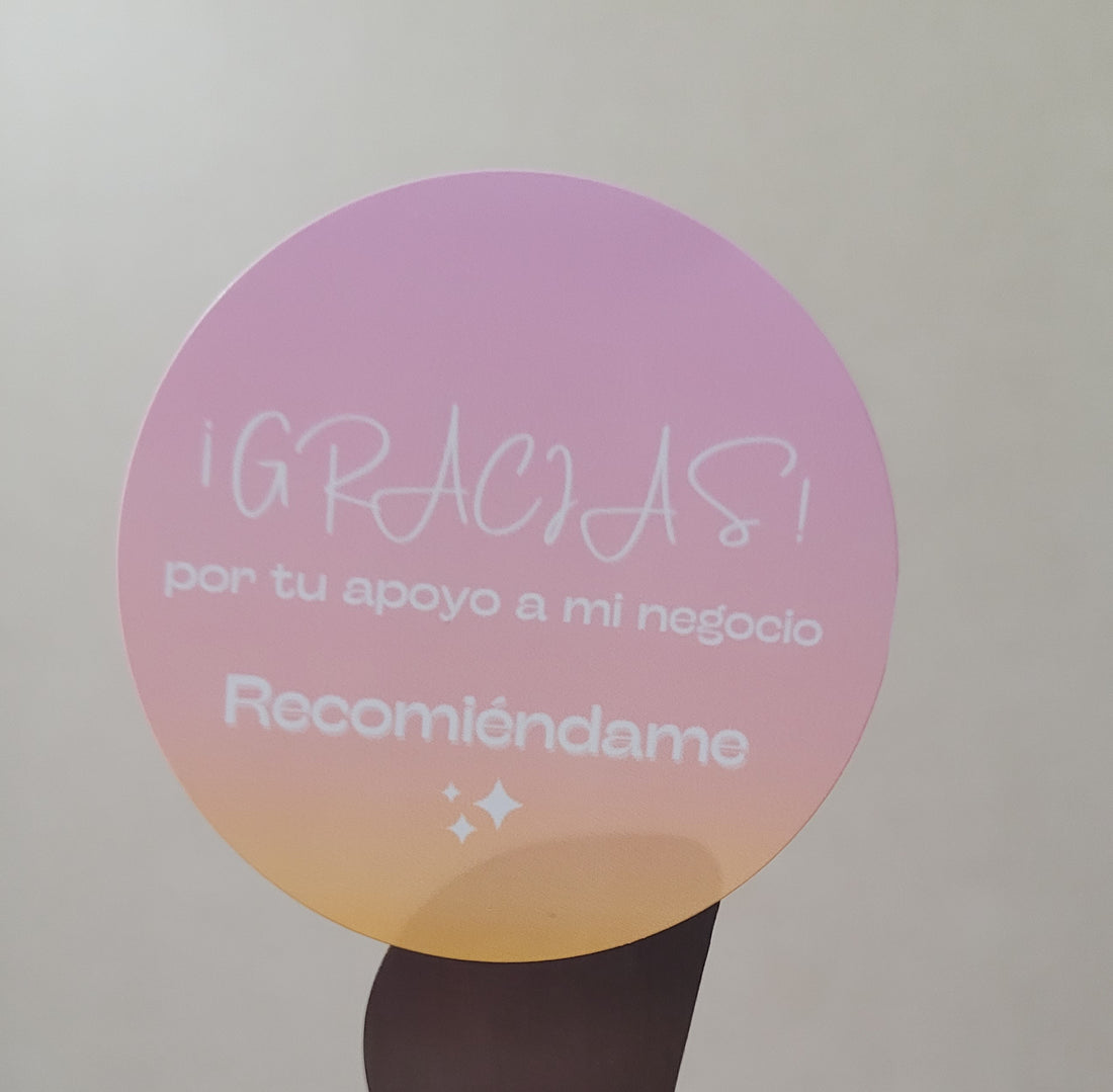 100 Stickers 2&quot; ALC Recomiéndame