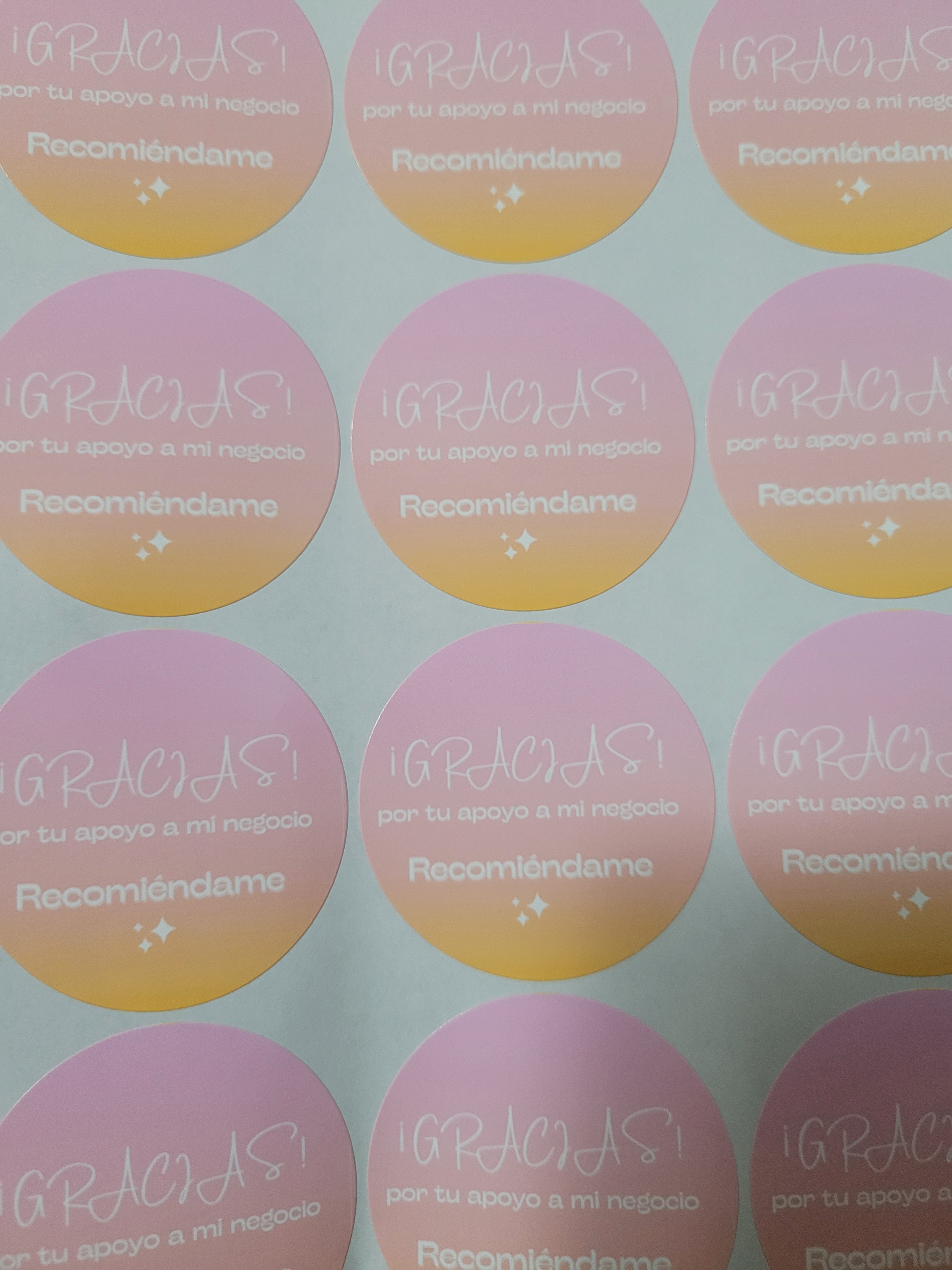 100 Stickers 2&quot; ALC Recomiéndame