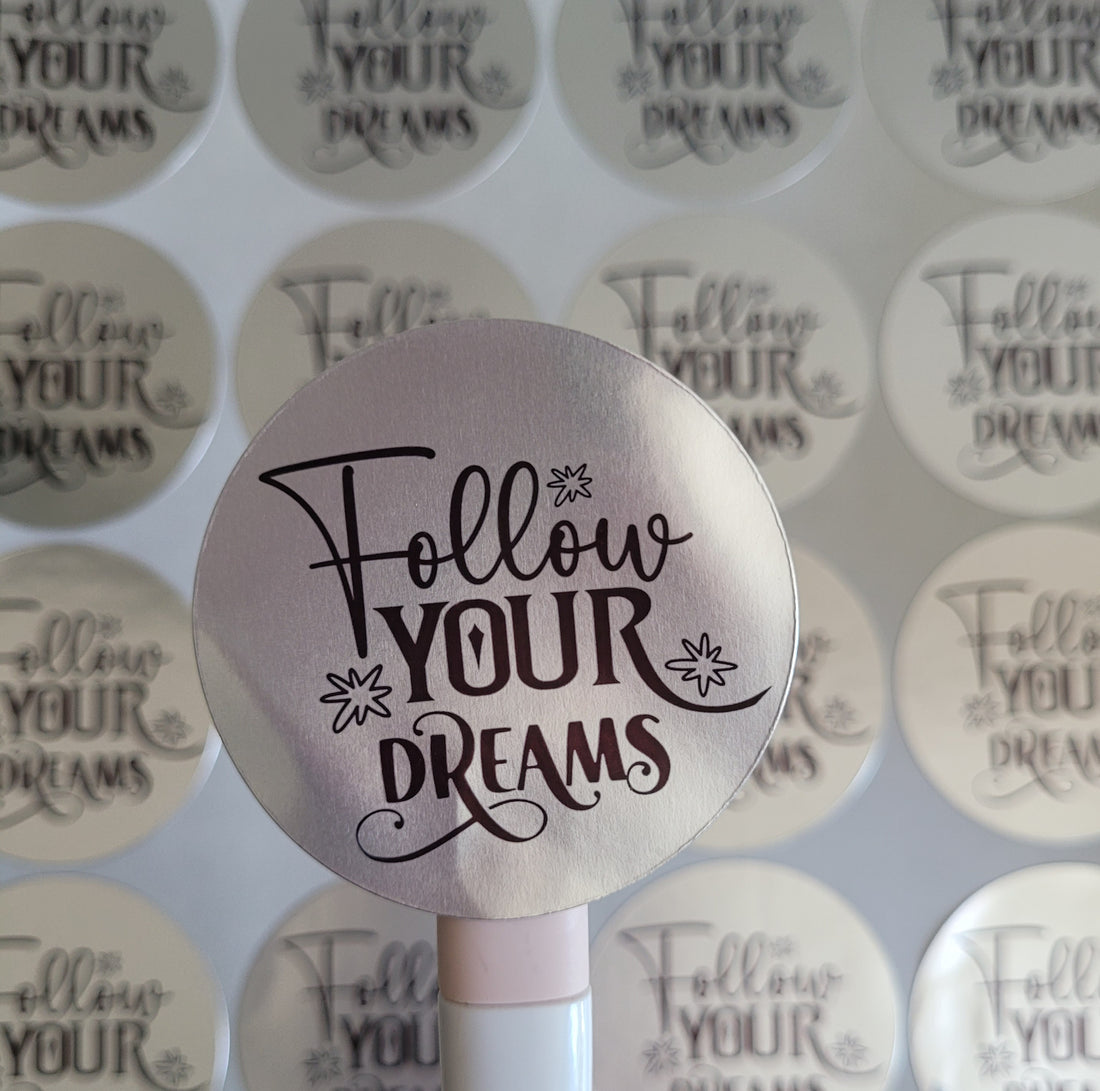 100 Stickers 2" Follow Your Dreams