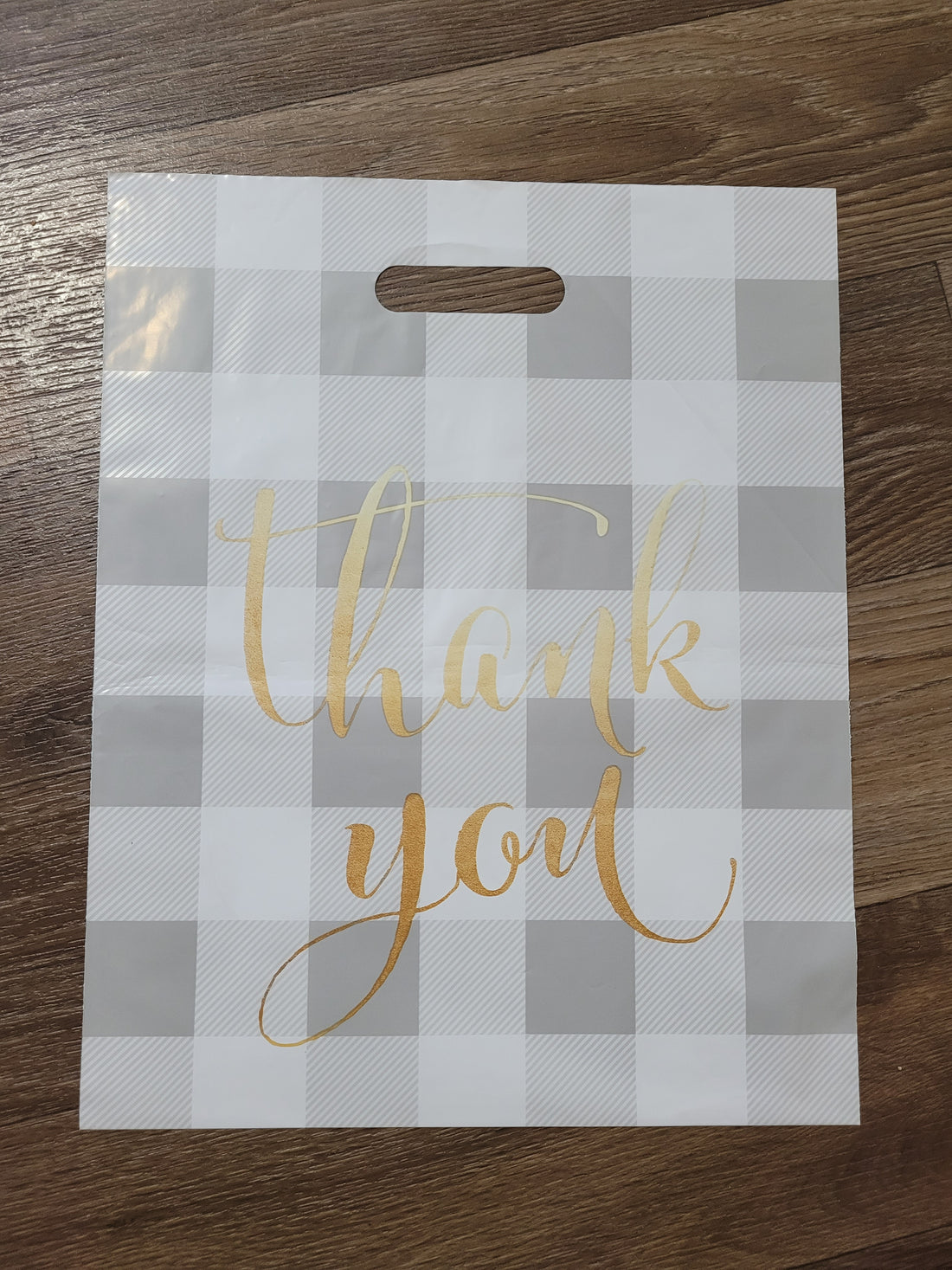 Bolsas de entrega directa Premium 12x15 Thank You Gray