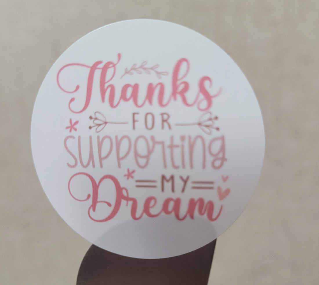 120 Sticker Prediseñado ALC Supporting my dream 1.5"