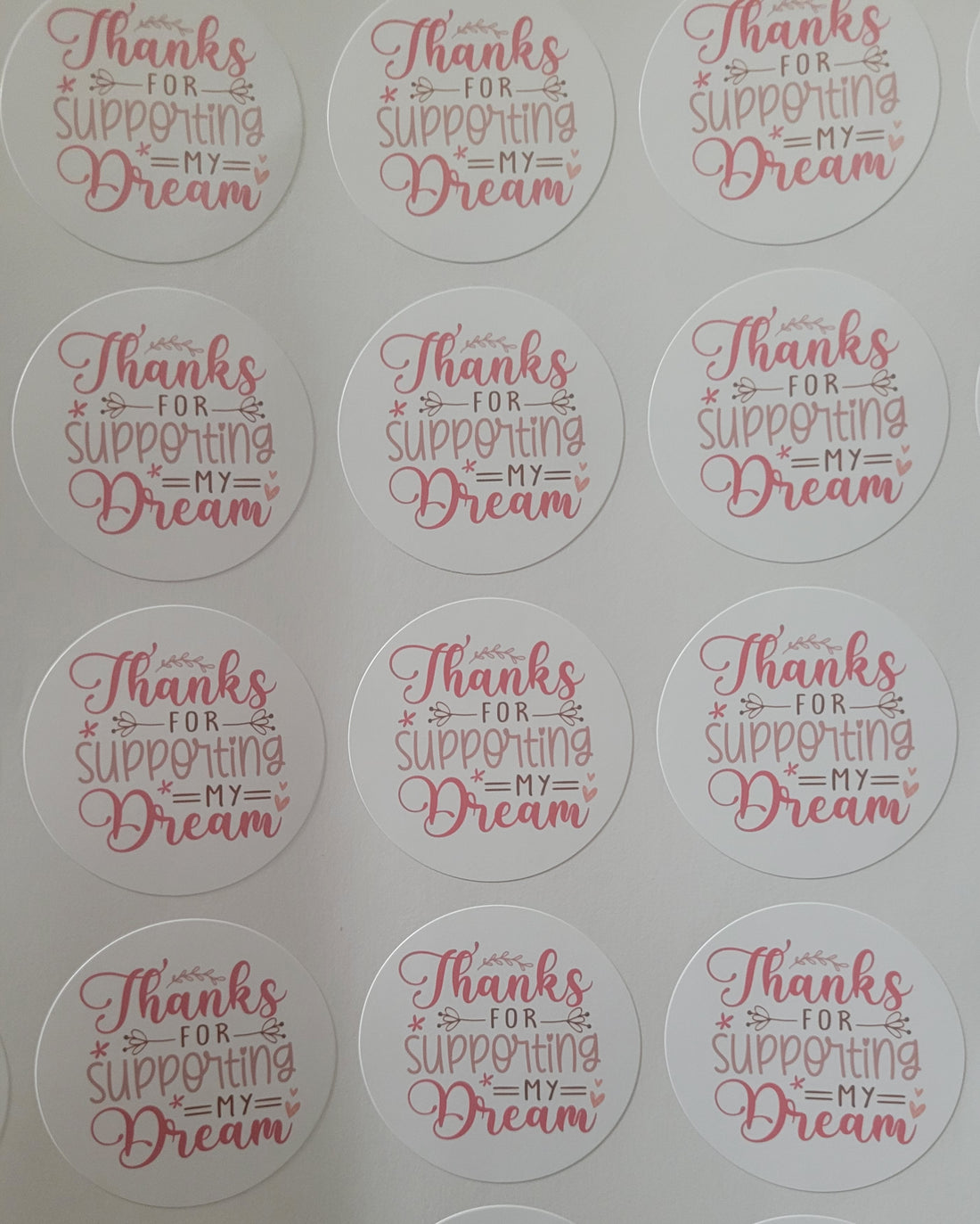 120 Sticker Prediseñado ALC Supporting my dream 1.5&quot;