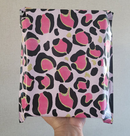 10x13 Bolsa de Envio Pink Leopard