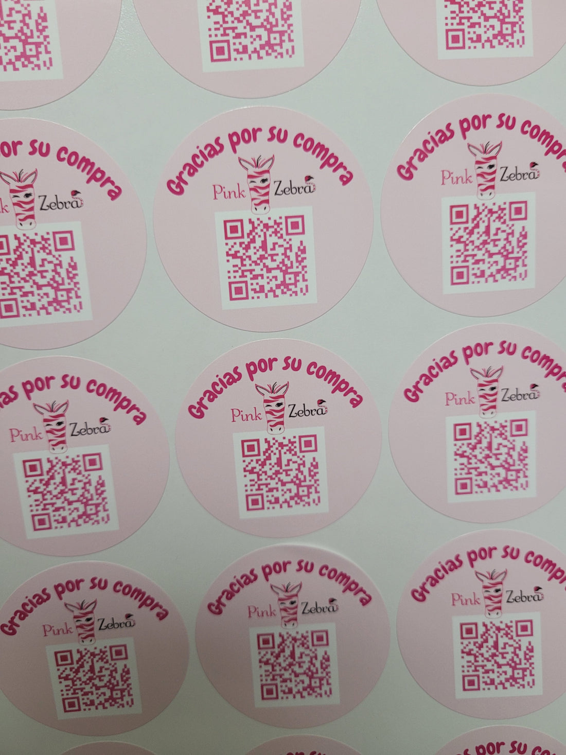 Stickers Circular 2" QR Code Stickers