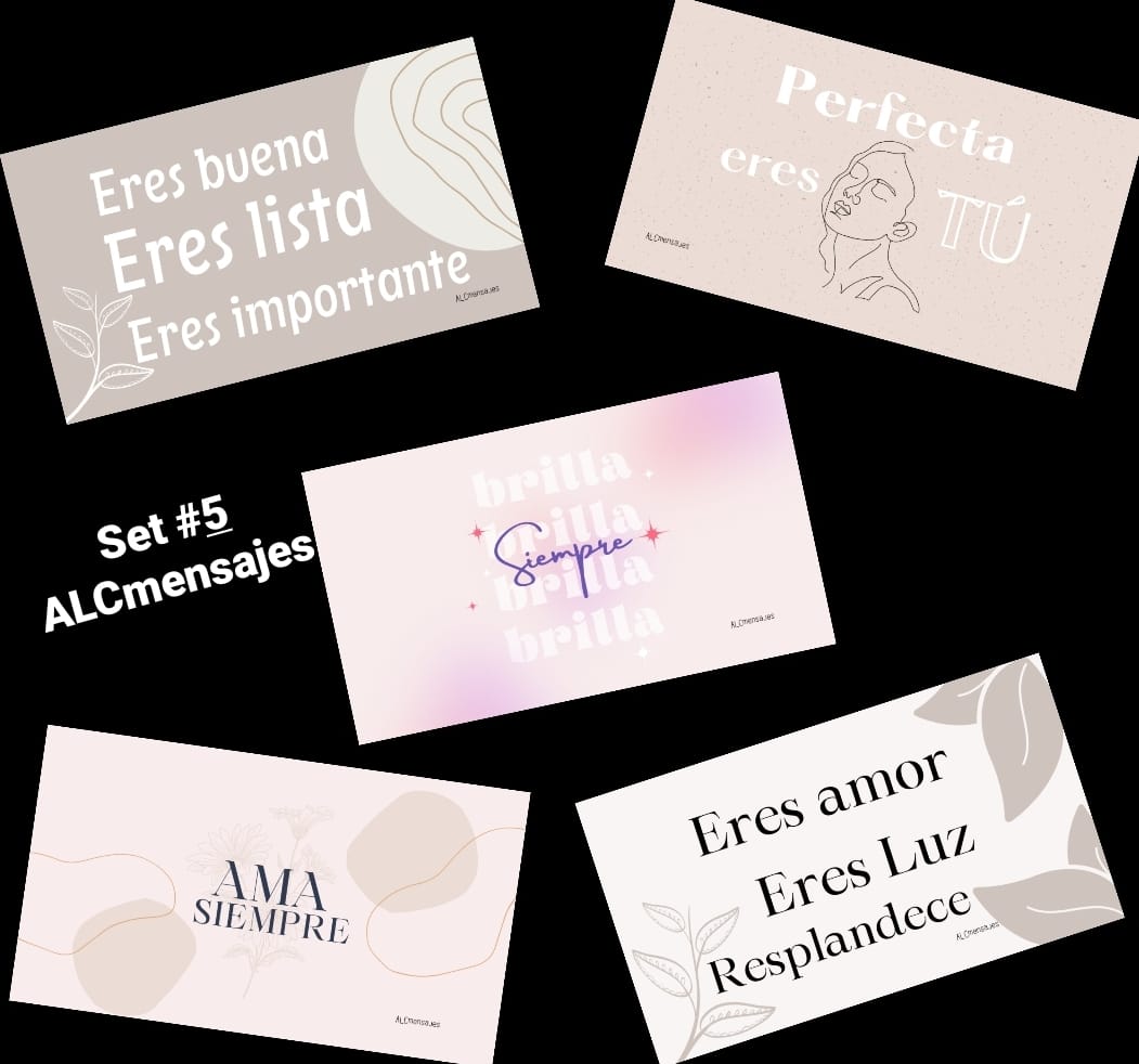 Tarjetas 5Mensajes Set 