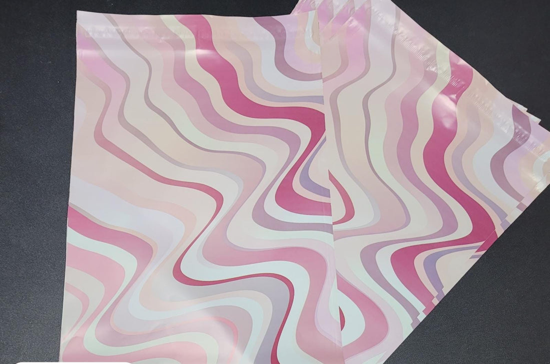 10x13 Bolsa de Envio Pink Swirl