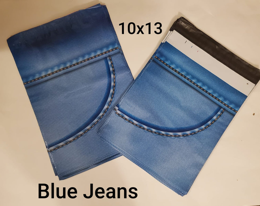 10x13 Bolsa de Envio Jeans