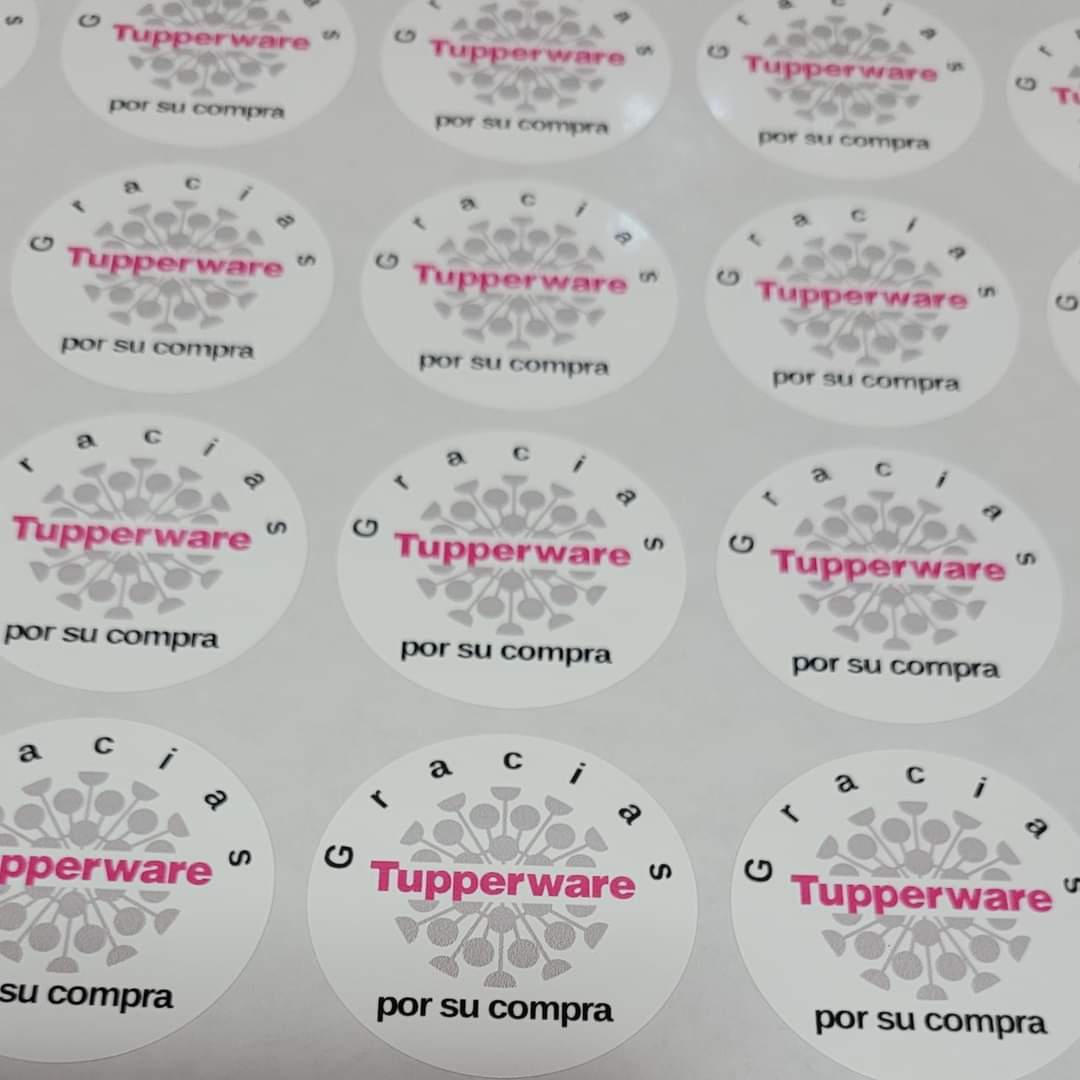 100 Stickers 2&quot; tupper 1
