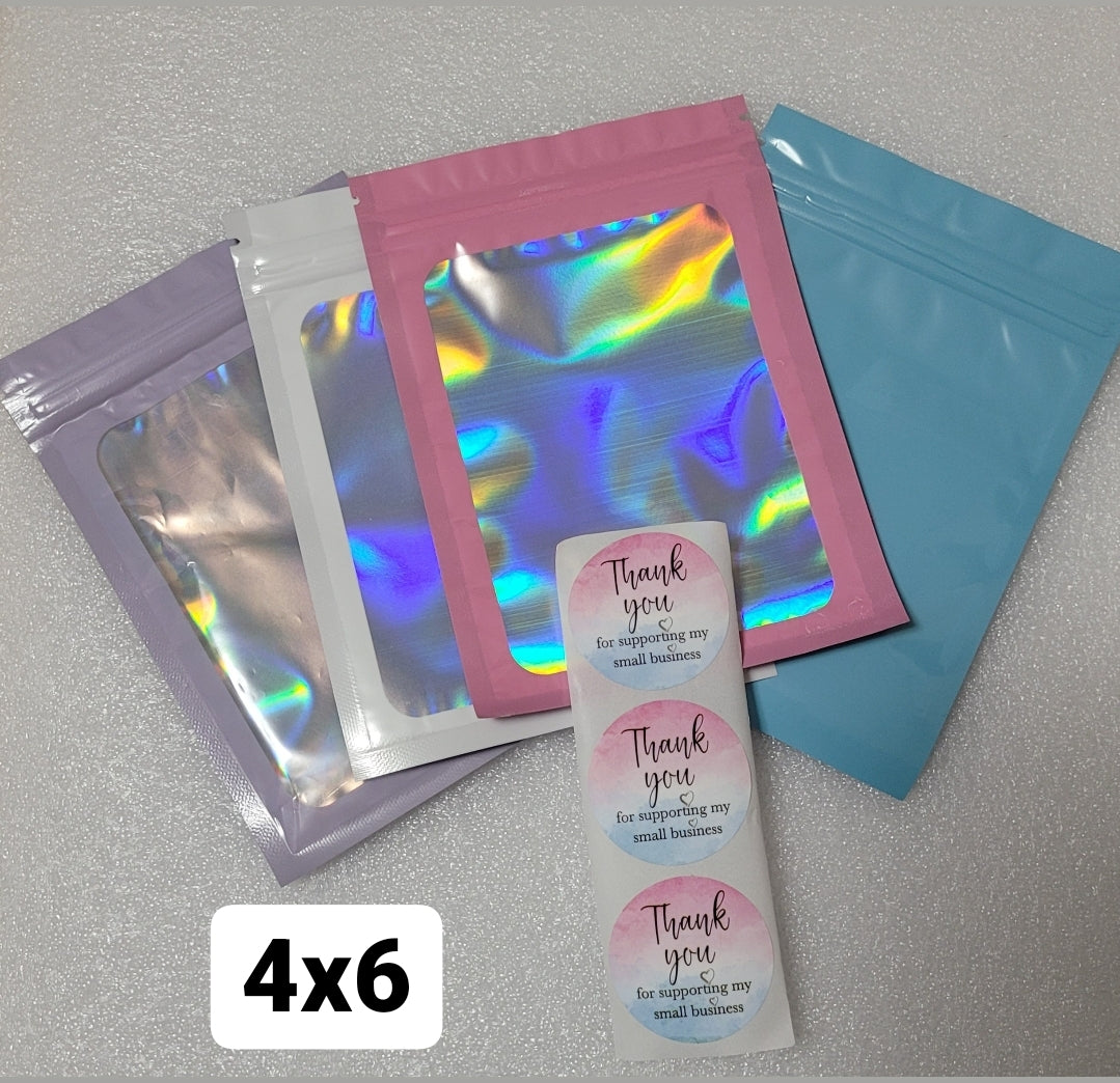 Mini Combo ED 4x6 Bolsas Reusables Holográficas
