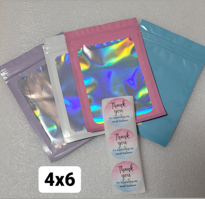 Mini Combo ED 4x6 Bolsas Reusables Holográficas